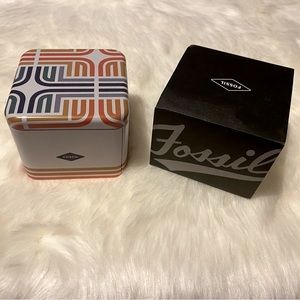 ⭐️5/$25 | FOSSIL | Watch / Jewelry Holder | collectable tin